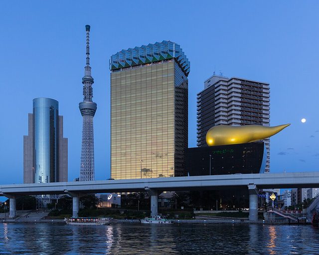 Sumida river with Tokyo Skytree